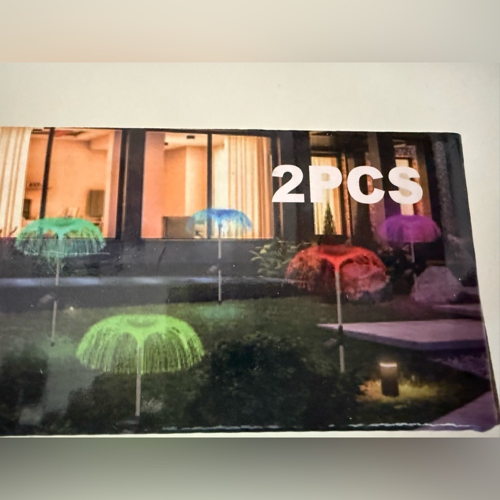 NIB Colorful Solar Garden Lights - 2PCS
